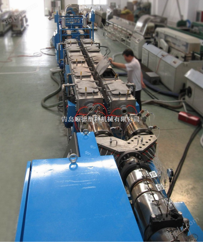 顺德PVC双管挤出生产机械
