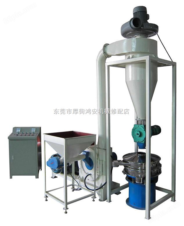 广东东莞鸿安机械供应PE磨粉机/超细塑料磨粉机/工业塑料再生磨粉
